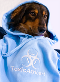 ToxicAtHeart Embroidered Blue Hoodie - ToxicAtHeart